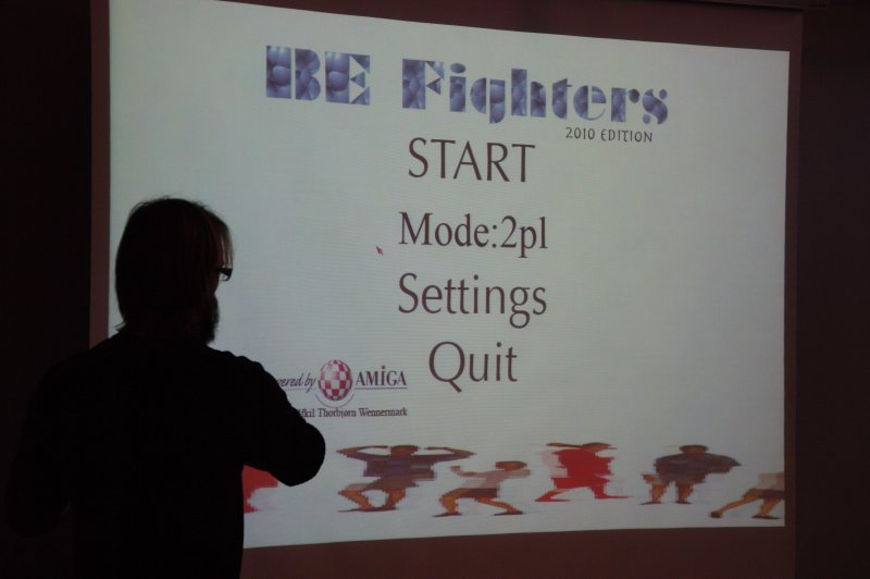 Startbilledet til BE Fighters.